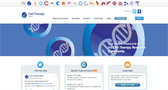 Desktop Screenshot of celltherapynews.com